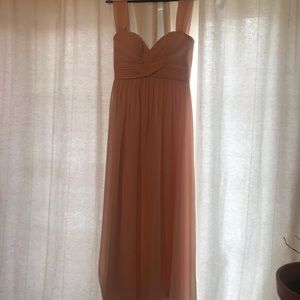 convertible neckline chiffon gown lulus